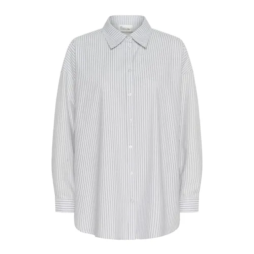 Camicia Boxy BluPerla Righe - My Essential Wardrobe - Modalova