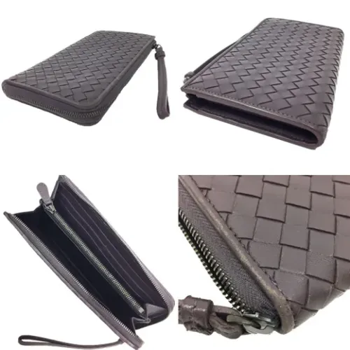 Pre-owned Leather wallets - Bottega Veneta Vintage - Modalova