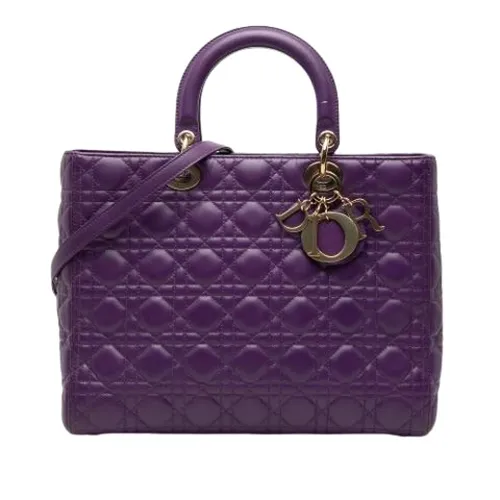 Pre-owned Vintage Leather Handbag - Dior Vintage - Modalova