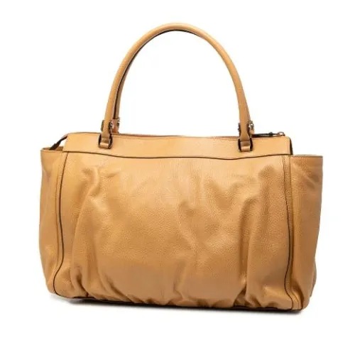 Pre-owned Leather Tote - Gucci Vintage - Modalova