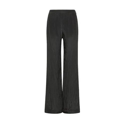 Black Satin Flared Pants - Forte Forte - Modalova