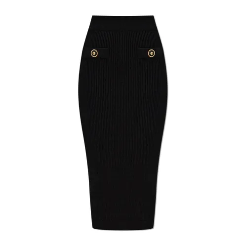 Pencil Skirt with Pockets - Balmain - Modalova