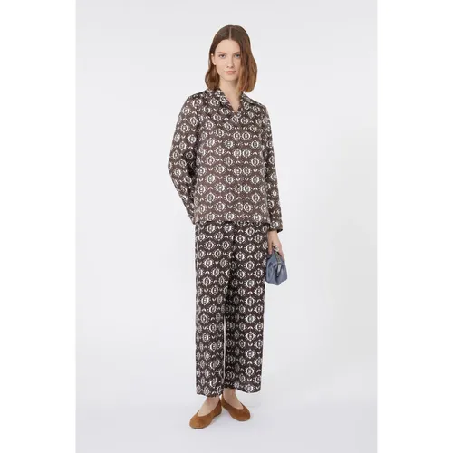 Silk Pajama Style Printed Shirt - Weekend Max Mara - Modalova