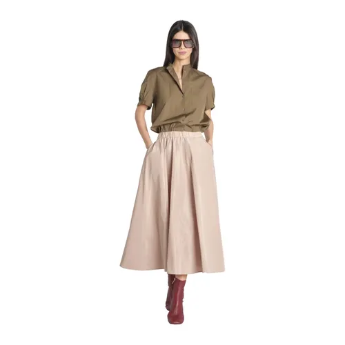 Gonna Midi a Pieghe - Aspesi - Modalova