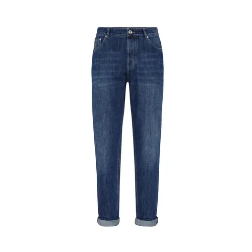 Denim Men's Pants - Brunello Cucinelli - Modalova