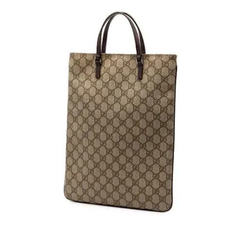 Pre-owned Vintage Canvas Tote Bag - Gucci Vintage - Modalova