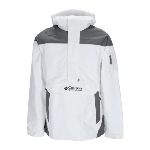 White Anorak Pullover Jacket with High Neck - Columbia - Modalova