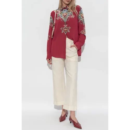 Silk shirt with print - Etro - Modalova