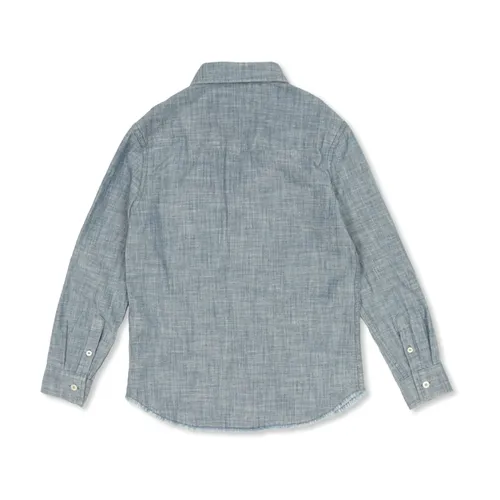 Denim Shirt with Applique - Golden Goose - Modalova