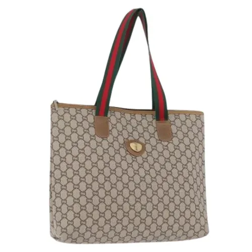 Pre-owned Vintage Canvas Tote Bag - Gucci Vintage - Modalova