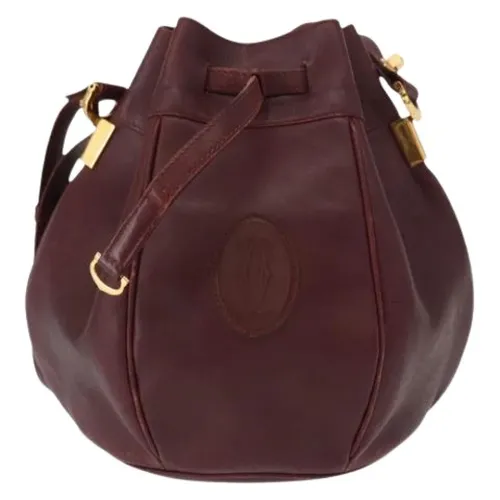 Pre-owned Leather Bucket Bag - Cartier Vintage - Modalova