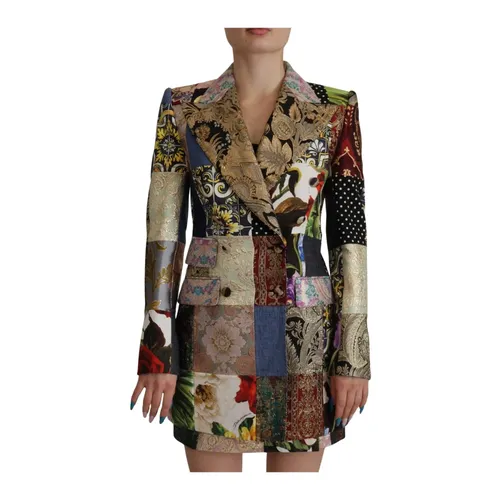 Patchwork Brocade Blazer - Dolce & Gabbana - Modalova