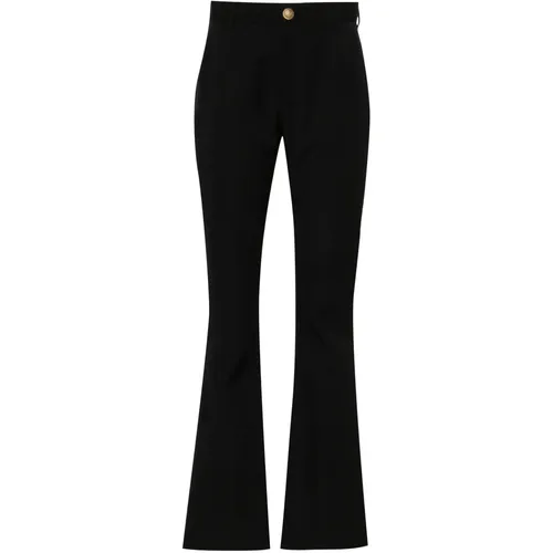 Twill Flared Trousers - Balmain - Modalova