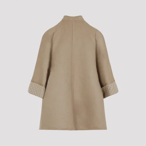 Luxurious Nude & Neutrals Wool Cashmere Coat - Max Mara - Modalova