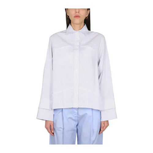 Striped Button-Up Shirt - Jejia - Modalova