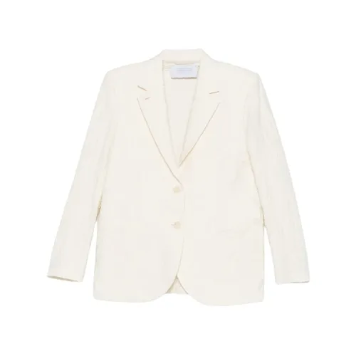 Textured Cotton Blend Blazer - Harris Wharf London - Modalova