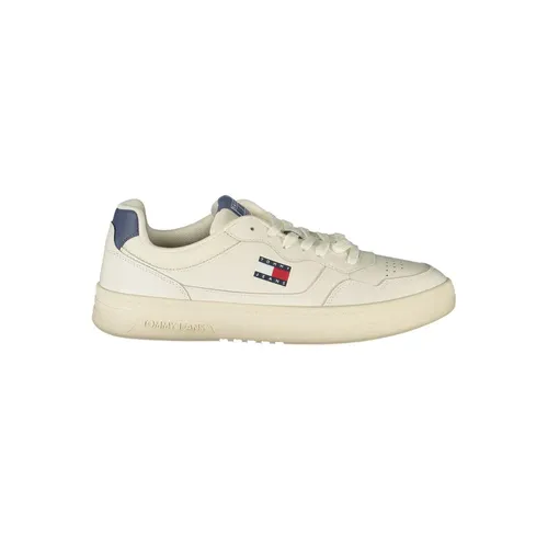 White Leather Men Sneaker - Tommy Hilfiger - Modalova