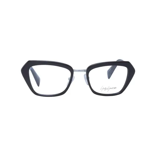Black Rectangle Optical Frames for Women - Yohji Yamamoto - Modalova