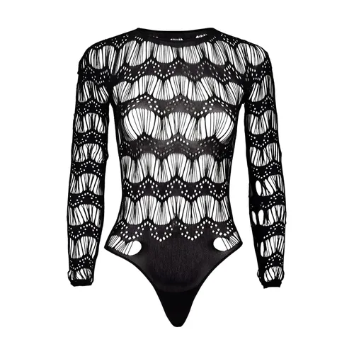 Black Lace Bodysuit - Saint Laurent - Modalova