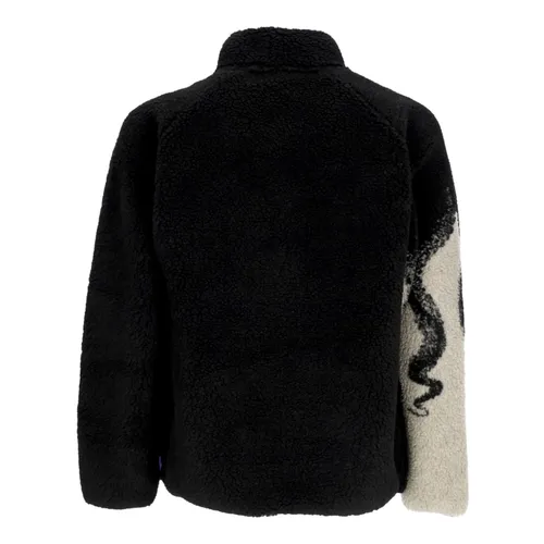 Sherpa Zip Neck Jacket Black - Octopus - Modalova