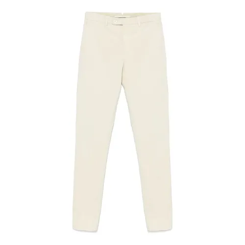 Beige Cotton Pants with Pockets - Incotex - Modalova