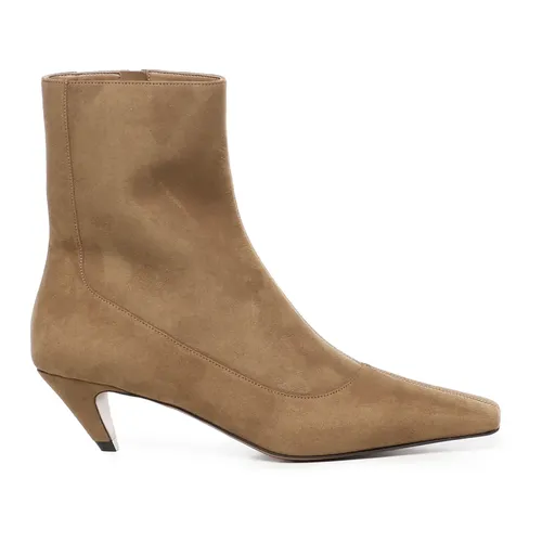 Camel Sock Boots with Sculpted Heel - Stella McCartney - Modalova