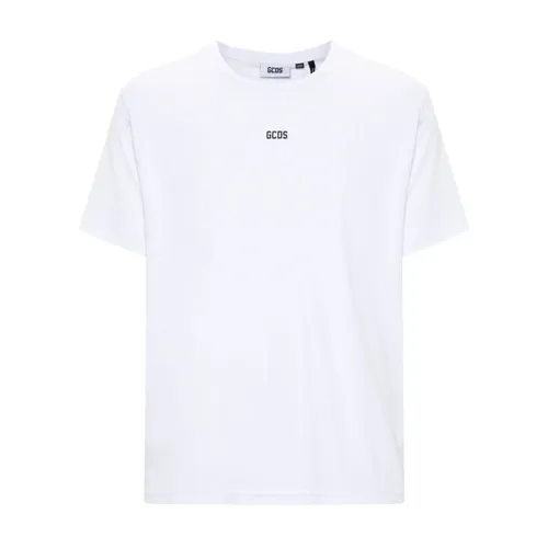 White Logo Regular T-Shirt - Gcds - Modalova