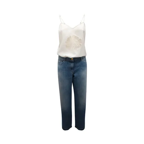 Trompe-l'oeil Jumpsuit - Elisabetta Franchi - Modalova
