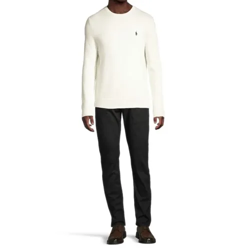 Cream Long Sleeve Pullover Sweater - Polo Ralph Lauren - Modalova
