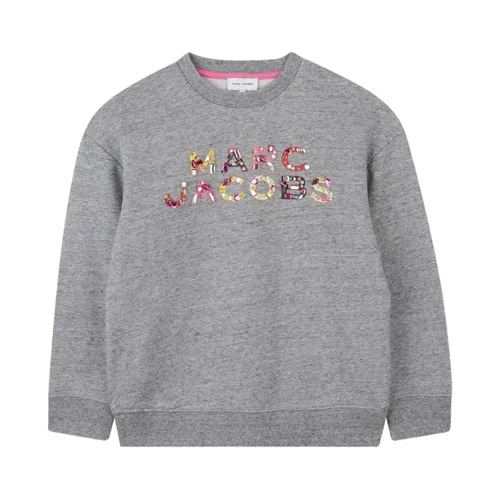 Grey Sequin Logo Sweater - Marc Jacobs - Modalova
