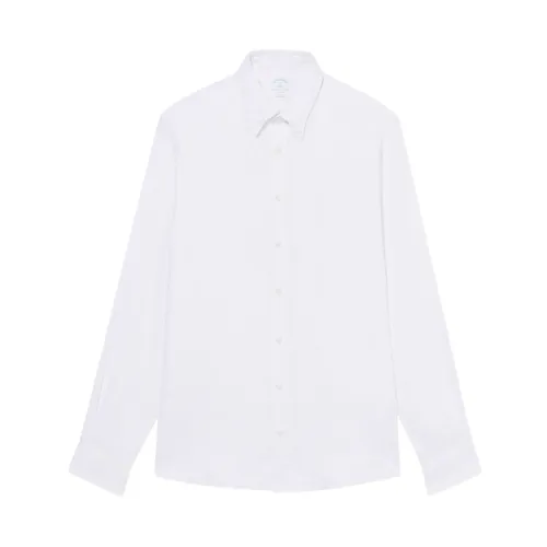 Linen Slim Button-Down Shirt - Brooks Brothers - Modalova