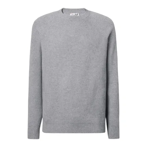 Marine Gerippter Wollpullover - MC2 Saint Barth - Modalova