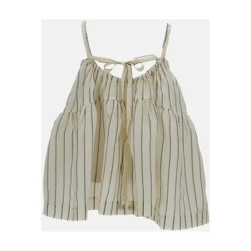 Striped Silk Top - Casey Casey - Modalova