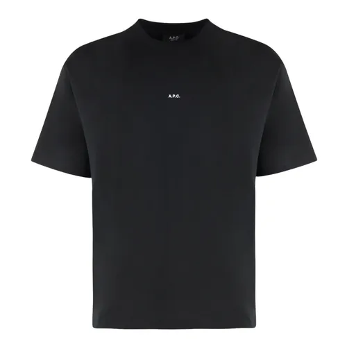 Boxy Micro Logo cotton crew-neck T-shirt - A.p.c. - Modalova