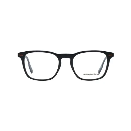 Black Rectangle Eyeglasses - Zegna - Modalova