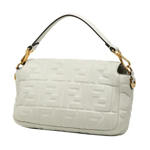 Pre-owned Embossed Leather Handbag - Fendi Vintage - Modalova
