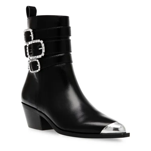 Kinship Black Leather Boots - Steve Madden - Modalova
