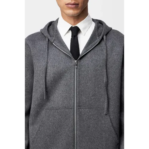 Wool Hoodie Jacket Anthracite - Drykorn - Modalova