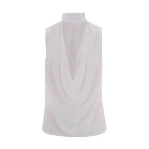 Draped Blouse - Elisabetta Franchi - Modalova