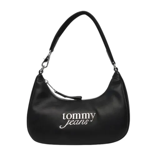 Minimalist Black Hobo Bag - Tommy Hilfiger - Modalova