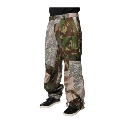 Patchwork Cargo Pants - Dolce & Gabbana - Modalova