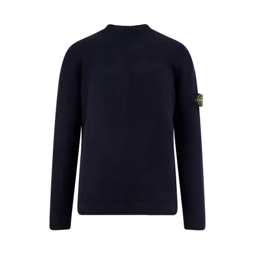 Crew-neck Logo-patch Sweater - Stone Island - Modalova