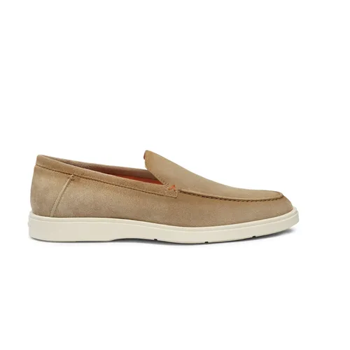 Suede Loafers - Santoni - Modalova