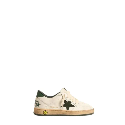 White Leather Star Sneakers - Golden Goose - Modalova