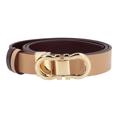 Gancini Reversible Leather Belt - Ferragamo - Modalova
