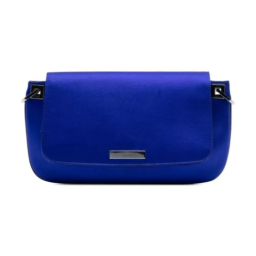 Pre-owned Satin Flap Bag - Gucci Vintage - Modalova