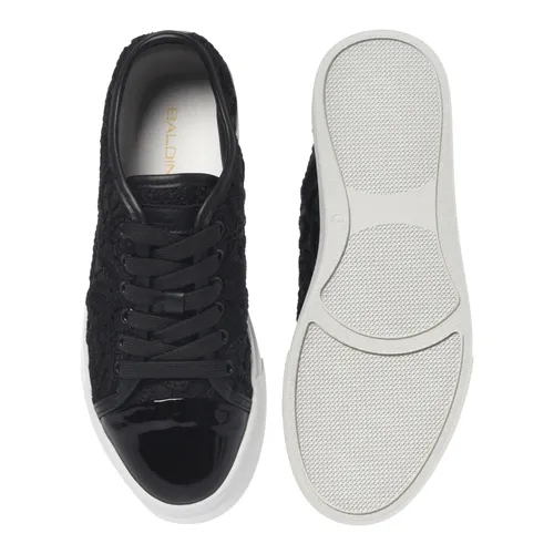 Patent and Lace Sneaker - Baldinini - Modalova