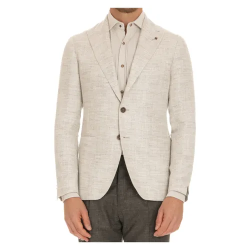 Single-breasted Jacket with Peak Lapels - Tagliatore - Modalova