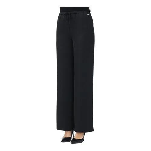 Black Wide Leg Trousers Elegant - Armani Exchange - Modalova