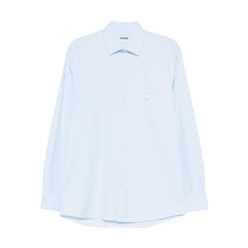 Camisa Azul para Hombre - Moschino - Modalova
